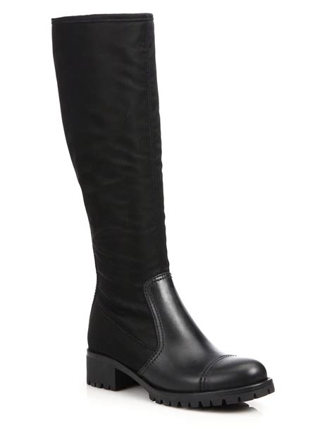 flat Prada boots